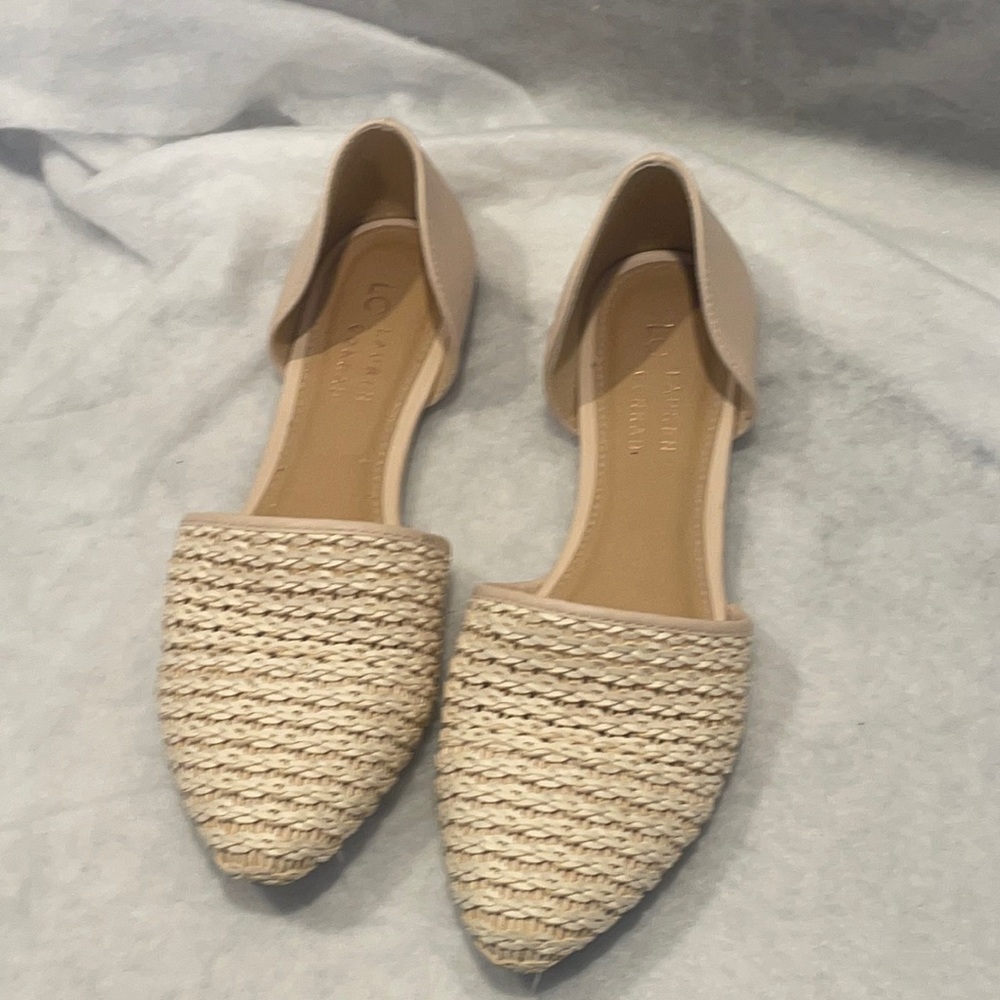 LC Lauren Conrad Woven Ballet Flats